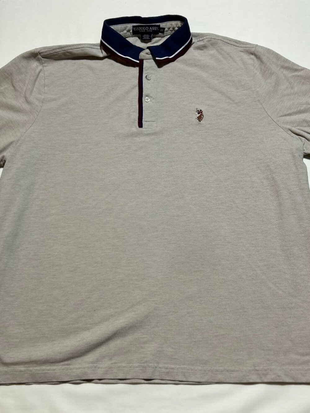 U.S. Polo Assn Polo (Men's 2XL); Short-Sleeved; Banded; Embroidered; 100% Cotton